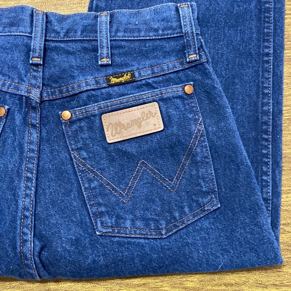 Vintage Wrangler Size 7 Denim Blue Jeans